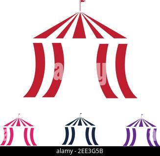Circus vector illustration design logo emblems template Stock Vector