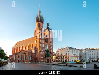 St. Marys Church on the main historical square of the city of Krakow. St. Marys Church on the main historical square of the city of Krakow.