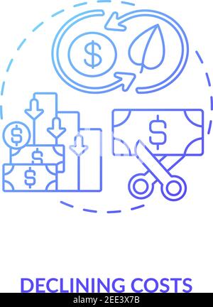 Gas and hydro plants for power generation concept icon Stock Vector