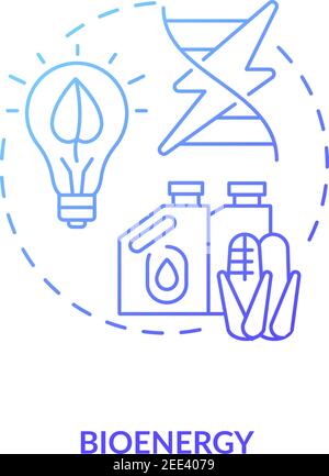 Biomass renewable energy source concept icon Stock Vector
