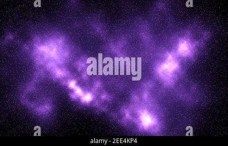 Beautiful purple space nebula Stock Photo