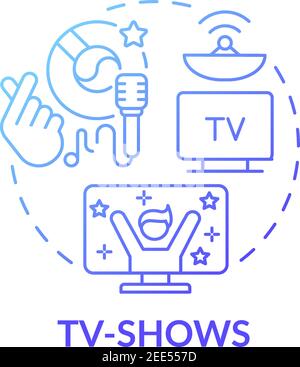 TV-shows concept icon Stock Vector