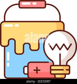 Special waste RGB color icon Stock Vector