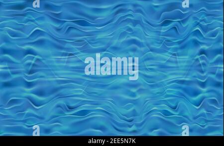 Liquid color background design. Blue elements with fluid wave gradient. Stock Vector