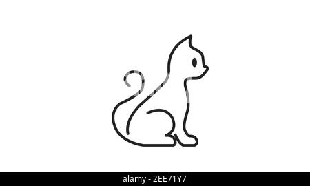 Cat Icon Thin Stock Illustrations – 7,668 Cat Icon Thin Stock