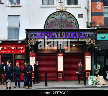 Dublin, Ireland. The Olympia Theatre established in 1878 as a popular venue in 1928 by actors Hilton Edwards and Michael MacLiammoir. Stock Photo