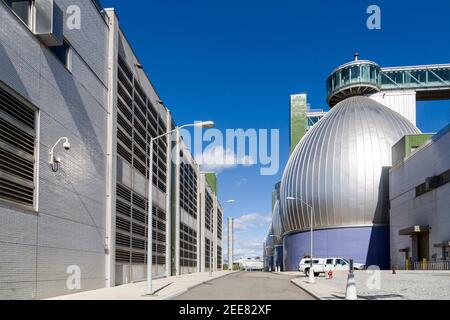Architectural Photos of Greenpoint Waste Water Treatment Plant on a Sunny Day
