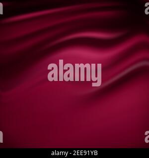 Purple silk satin fabric background. Vector Illustration Stock Vector
