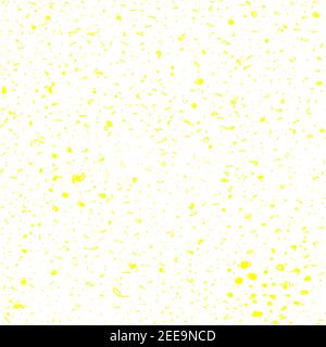 Vector seamless pattern with yellow dots. Stylish background with randomly spaced spots. Minimalistic rubbish. Seamless pattern of small dots Stock Vector
