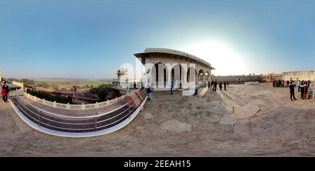 360 degree panoramic view of Red fort