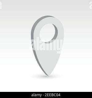 Map pointer - 3D vector object Stock Vector