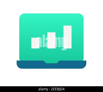 chart website analytic single isolated icon with filled line style ...