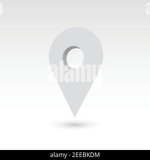 Map pointer - 3D vector object Stock Vector