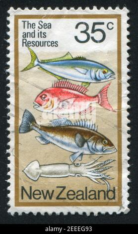 NEW ZEALAND — CIRCA 1978: stamp printed by New Zealand, shows  fish, circa 1978 Stock Photo