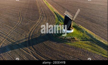 Pitstone Windmill, Buckinghamshire, from the air