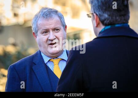 Ian Blackford, MP leader of the Scottish National Party (SNP) in Westminster,  on College Green in Westminster today. Stock Photo