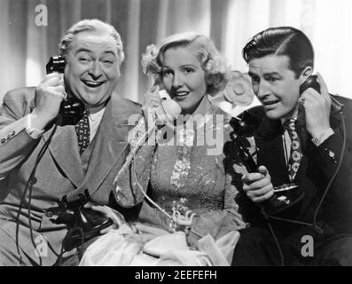 EASY LIVING 1937 Paramount Pictures film with from left: Edward Arnold, Jean Arthur, Ray Milland Stock Photo