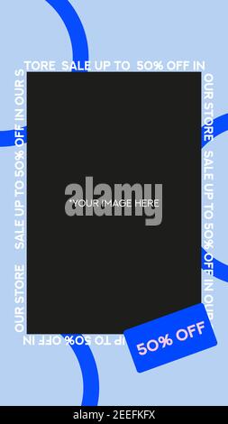 Social media layout stories template. trendy Design. Vector illustration Stock Vector