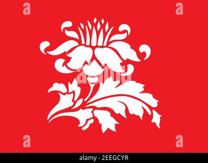 Flower motif sketch for design.Floral seamless background. Decorative flower pattern. Floral seamless texture with flowers.red rose. Flower motif for Stock Vector