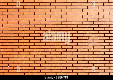 Modern new large red brick wall texture background, stock photo image Stock Photo