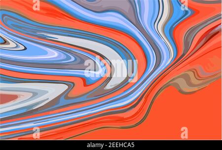 Color Waves Background. Fluid Poster. Abstract Flow. Vibrant Color. Trendy Poster. Colorful Gradient. Fluid Wave. Flow Wave. Vector illustration Stock Vector
