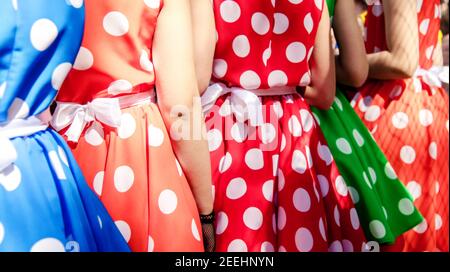 Polka dots dress store for new year