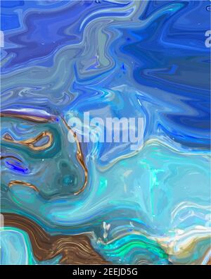 Vector background for a sea map for a computer game Stock Vector