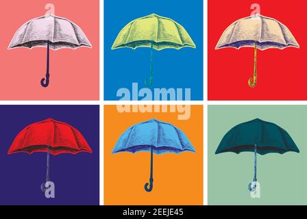 Umbrella Hand Drawn Sketch Vector Illustration Sketch Stock Vector