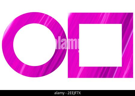 Purple, pink watercolor painting art frame. Set of textured borders. Abstract gradient ombre texture. Watercolour wash background. Design of your site Stock Vector