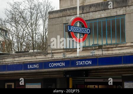 London- Ealing Common underground station in West London