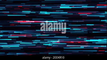 Glitch vector frame. Symbol of cyberpunk, hacker attack. Modern design, technological error. Texture and effect for your design. Stock Vector