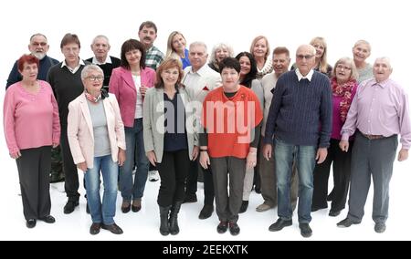 Happy smiling people stading together Stock Photo