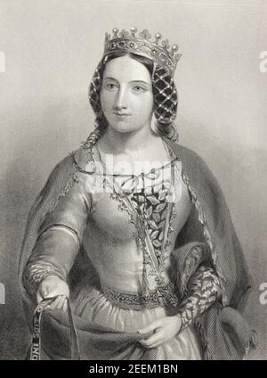 Anne Neville, 1456 – 1485, Queen of England Stock Photo