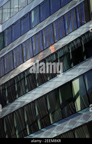 window abstracts on buildings in Manhattan NYC Stock Photo