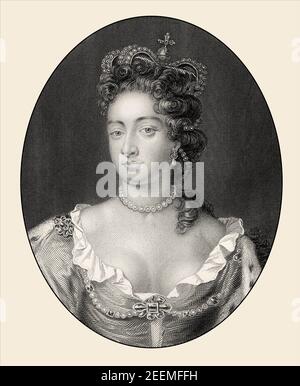 Anne, 1665 – 1714, Queen of England, Scotland, and Ireland Stock Photo
