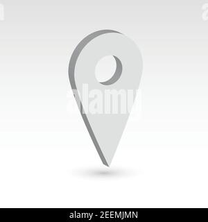 Map pointer - 3D vector object Stock Vector