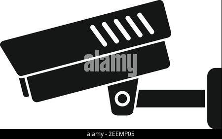 Prison security camera icon, simple style Stock Vector