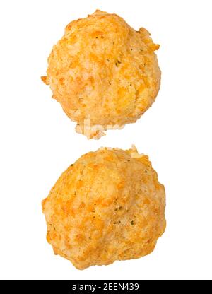 Crab Cakes Isolated on  White Background Stock Photo