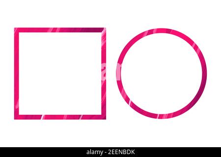 Purple, pink watercolor painting art frame. Set of textured borders. Abstract gradient ombre texture. Watercolour wash background. Design of your site Stock Vector