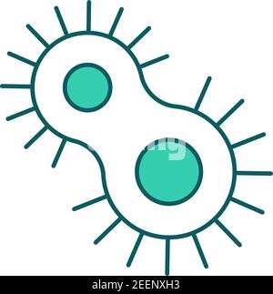 Viral infections RGB color icon Stock Vector