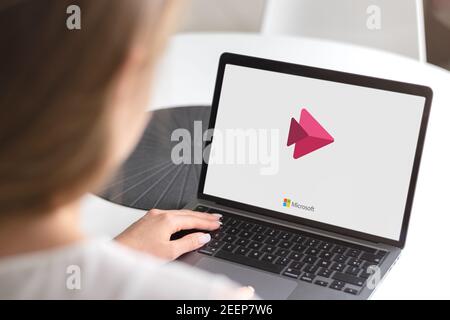 Guilherand-Granges, France - February 16, 2021. Notebook with Microsoft  Lists logo. Microsoft 365 app that helps you track information and organize  wo Stock Photo - Alamy