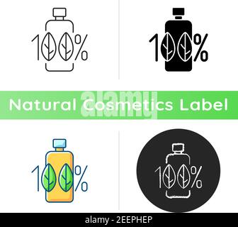 100 percent natural icon Stock Vector