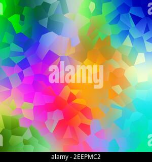 Colorful gradient rainbow textured Polygon background. Geometric abstract multicolor triangle design. Beautiful design for your business. Stock Photo