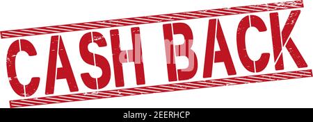 Grunge rubber stamp with text Cash Back,vector illustration Stock Vector