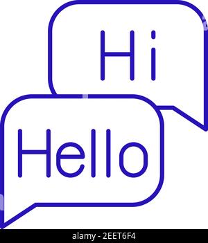 Language learning progress RGB color icon Stock Vector