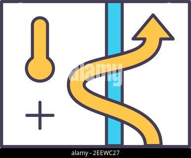Alternative energy sources RGB color icon Stock Vector