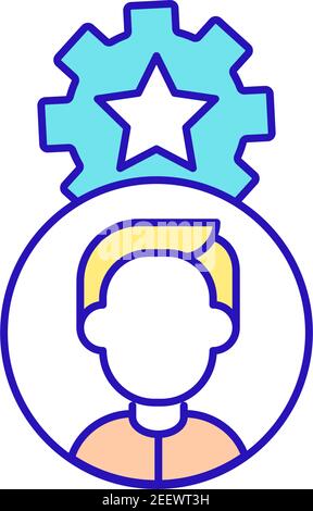 Level 1 RGB color icon Stock Vector