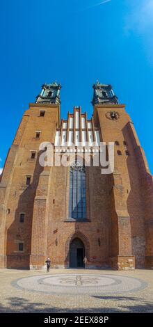 Archcathedral basilica of Saint Peter and Paul in Poznan City at sunny day Stock Photo