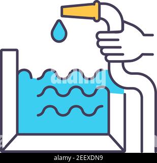 Water supply RGB color icon Stock Vector Image & Art - Alamy