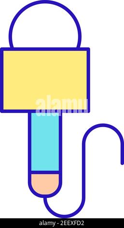 Live broadcasting RGB color icon Stock Vector Image & Art - Alamy
